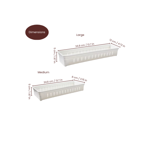 Drawer Organizer by The Organize Store dimensions