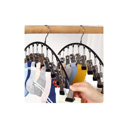 Multi-Clip High-Capacity Clothing Hangers by The Organize Store