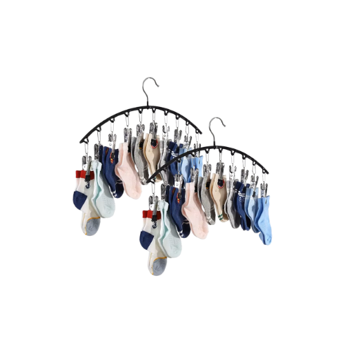 Multi-Clip High-Capacity Clothing Hangers by The Organize Store