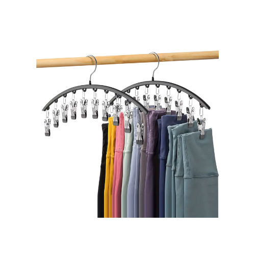 Multi-Clip High-Capacity Clothing Hangers by The Organize Store