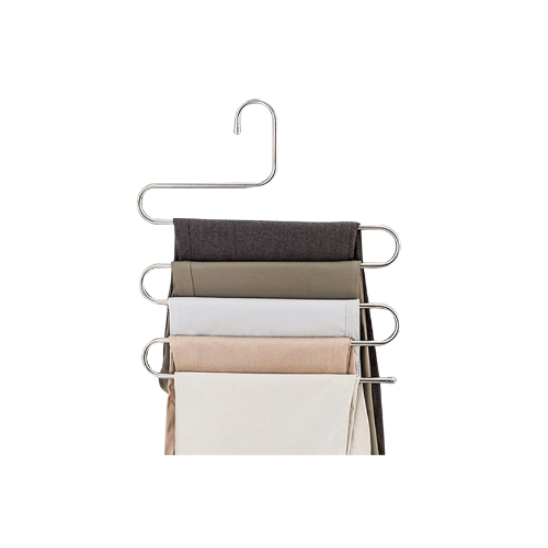 Stainless Steel 5-Layer Pants Hanger by The Organize Store