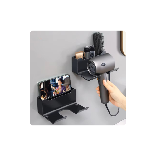 StyleHold No-Drill Hair Dryer Holder by The Organize Store