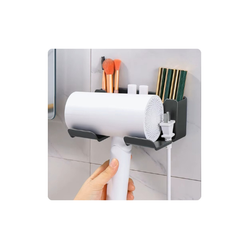 StyleHold No-Drill Hair Dryer Holder by The Organize Store